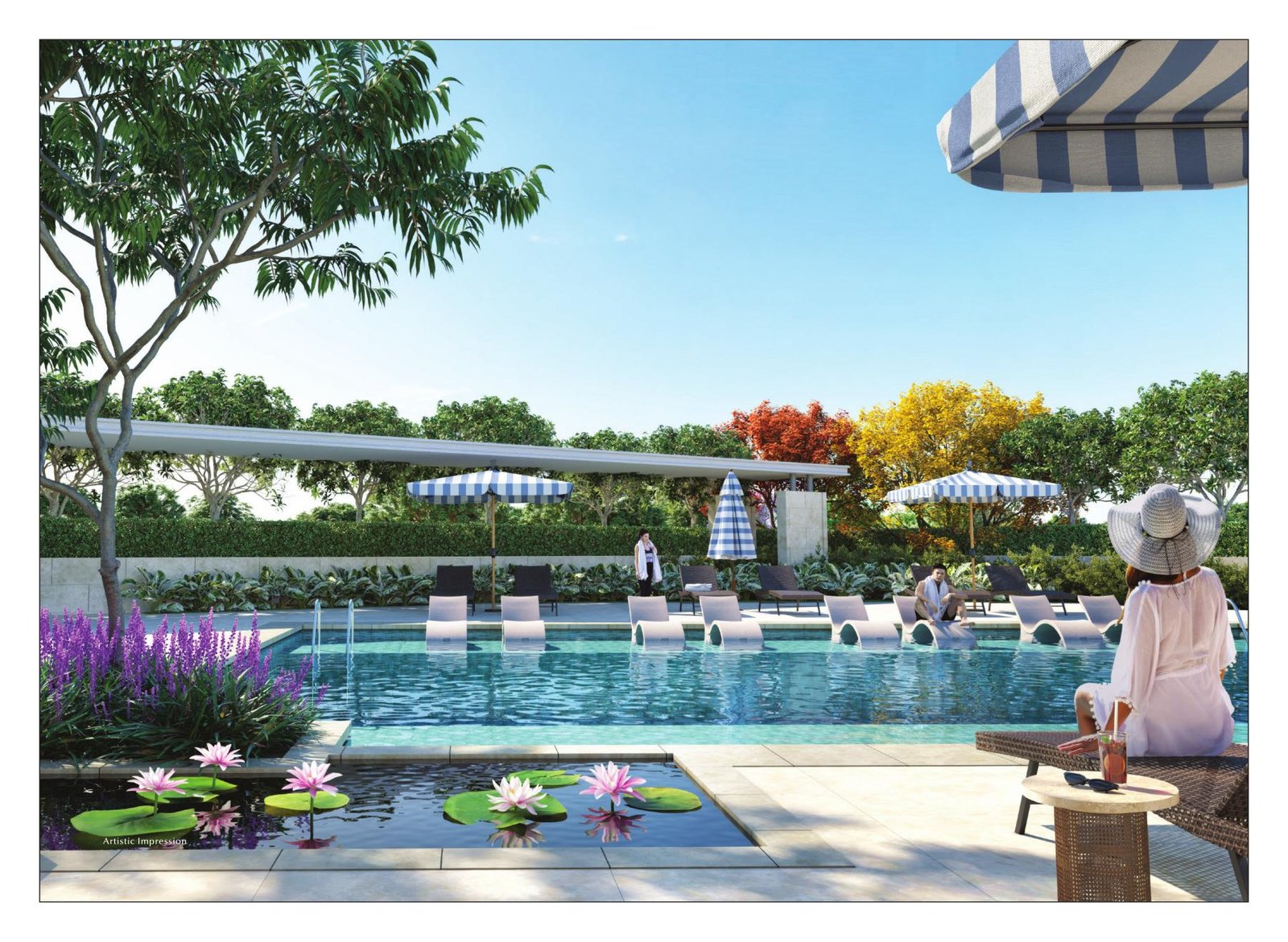 Elite Oasis clubhouse pool deck